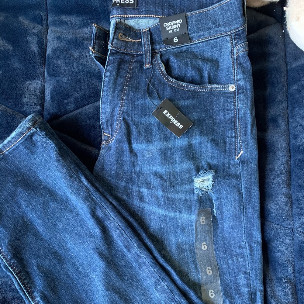 Express Cropped Skinny Jeans